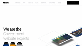 What Revize.com website looked like in 2022 (3 years ago)