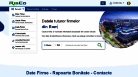 What Risco.ro website looked like in 2022 (2 years ago)