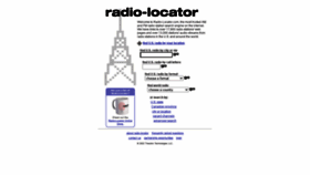 What Radio-locator.com website looked like in 2022 (2 years ago)