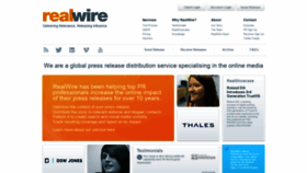 What Realwire.com website looked like in 2022 (2 years ago)