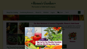 What Reneesgarden.com website looked like in 2022 (2 years ago)