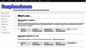 What Resplendence.com website looked like in 2022 (2 years ago)