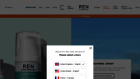 What Renskincare.com website looked like in 2022 (2 years ago)