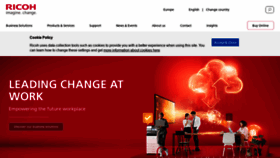 What Ricoh-europe.com website looked like in 2022 (2 years ago)