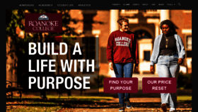 What Roanoke.edu website looked like in 2022 (2 years ago)