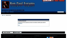 What Ronpaulforums.com website looked like in 2022 (4 years ago)