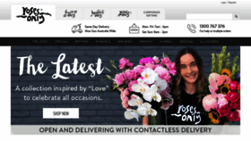 What Rosesonly.com.au website looked like in 2022 (3 years ago)