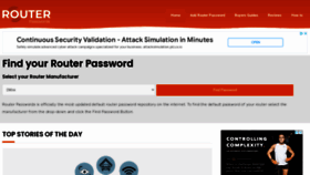 What Routerpasswords.com website looked like in 2022 (2 years ago)