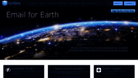 What Runbox.com website looked like in 2022 (3 years ago)