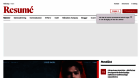 What Resume.se website looked like in 2022 (3 years ago)