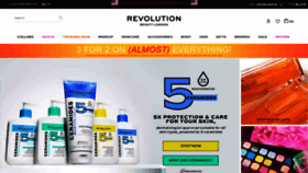 What Revolutionbeauty.com website looked like in 2022 (2 years ago)