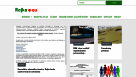 What Rajka.eu website looked like in 2022 (2 years ago)