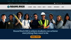 What Roundrockisd.org website looked like in 2022 (2 years ago)