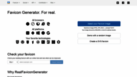 What Realfavicongenerator.net website looked like in 2022 (2 years ago)