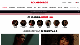 What Rougegorge.com website looked like in 2022 (2 years ago)