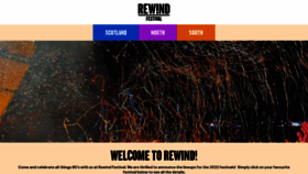 What Rewindfestival.com website looked like in 2022 (2 years ago)