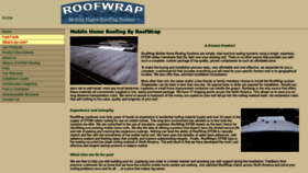 What Roofwrap.com website looked like in 2022 (2 years ago)