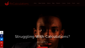 What Rxcalculations.com website looked like in 2022 (2 years ago)