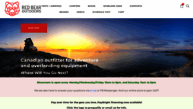 What Redbearoutdoors.ca website looked like in 2022 (2 years ago)