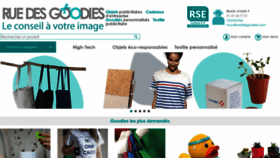 What Ruedesgoodies.com website looked like in 2022 (2 years ago)