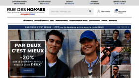 What Ruedeshommes.com website looked like in 2022 (2 years ago)