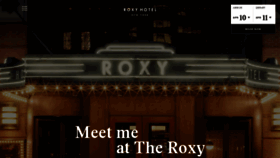 What Roxyhotelnyc.com website looked like in 2022 (2 years ago)