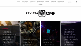 What Revistaomf.ro website looked like in 2022 (2 years ago)