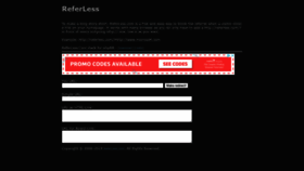 What Referless.com website looked like in 2022 (2 years ago)