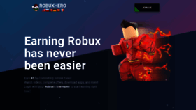 What Robuxhero.com website looked like in 2022 (3 years ago)