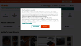 What Ricardo.ch website looked like in 2022 (3 years ago)