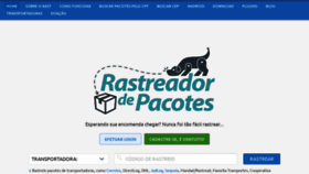 What Rastreadordepacotes.com.br website looked like in 2022 (2 years ago)