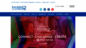 What Raleighchamber.org website looked like in 2022 (2 years ago)