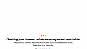 What Recruitmenthub.in website looked like in 2022 (2 years ago)