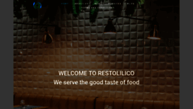 What Restolilico.com website looked like in 2022 (2 years ago)