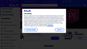 What Rajapack.co.uk website looked like in 2022 (1 year ago)