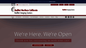 What Radnetnorthernca.com website looked like in 2022 (1 year ago)