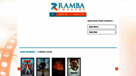 What Rambatheater.com website looked like in 2022 (1 year ago)