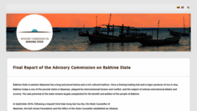 What Rakhinecommission.org website looked like in 2022 (1 year ago)