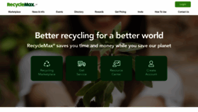 What Recyclemax.com website looked like in 2022 (1 year ago)