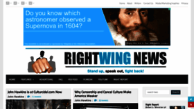 What Rightwingnews.com website looked like in 2022 (1 year ago)