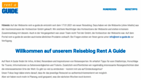 What Rent-a-guide.de website looked like in 2022 (1 year ago)