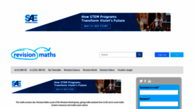 What Revisionmaths.com website looked like in 2022 (1 year ago)