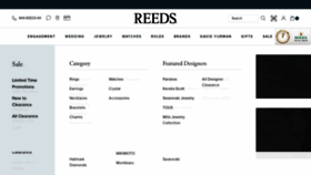 What Reeds.com website looked like in 2022 (1 year ago)