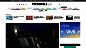 What Republika.co.id website looked like in 2022 (1 year ago)