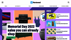 What Reviewed.com website looked like in 2022 (1 year ago)