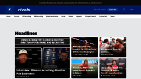 What Rivals.com website looked like in 2022 (1 year ago)