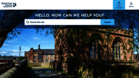 What Rotherham.gov.uk website looked like in 2022 (1 year ago)
