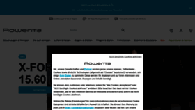 What Rowenta.de website looked like in 2022 (1 year ago)