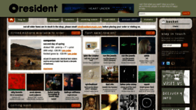 What Resident-music.com website looked like in 2022 (1 year ago)