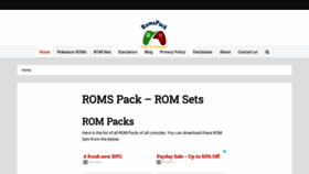 What Romspack.com website looked like in 2022 (1 year ago)